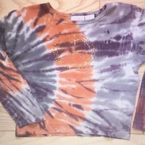 Tie-Dye Peace Sign Kids Shirt